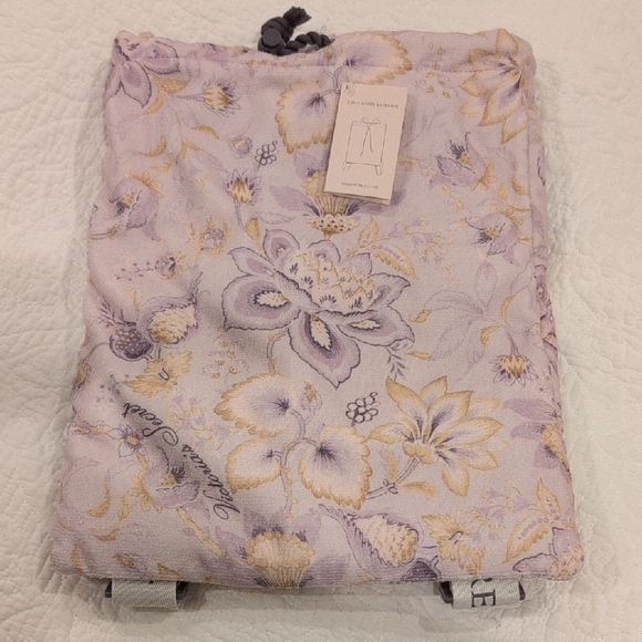 Floral Lavender and Gold Blanket - Picture 1 of 3